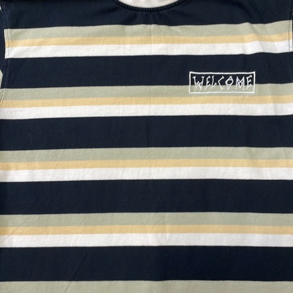 Welcome Brand 100% heavy weight striped tee - Picture 5 of 6